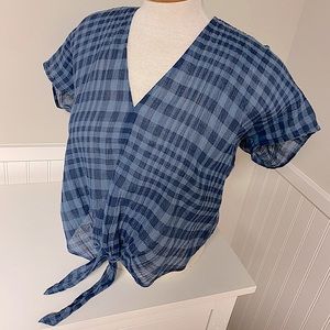 Lucky Brand Tie-Front Blouse